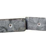 Serre-livres cygnes vintage sur socles en marbre