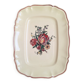 Large rectangular dish Digoin Sarreguemines Model Lorraine