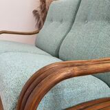 2-seater rattan bench