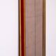 Large Red Velvet Bronze wall Mirror 1960s Italy Status: