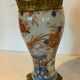 Pair of China porcelain lamp chiseled bronze 19th century