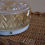 Amber moulded glass ceiling