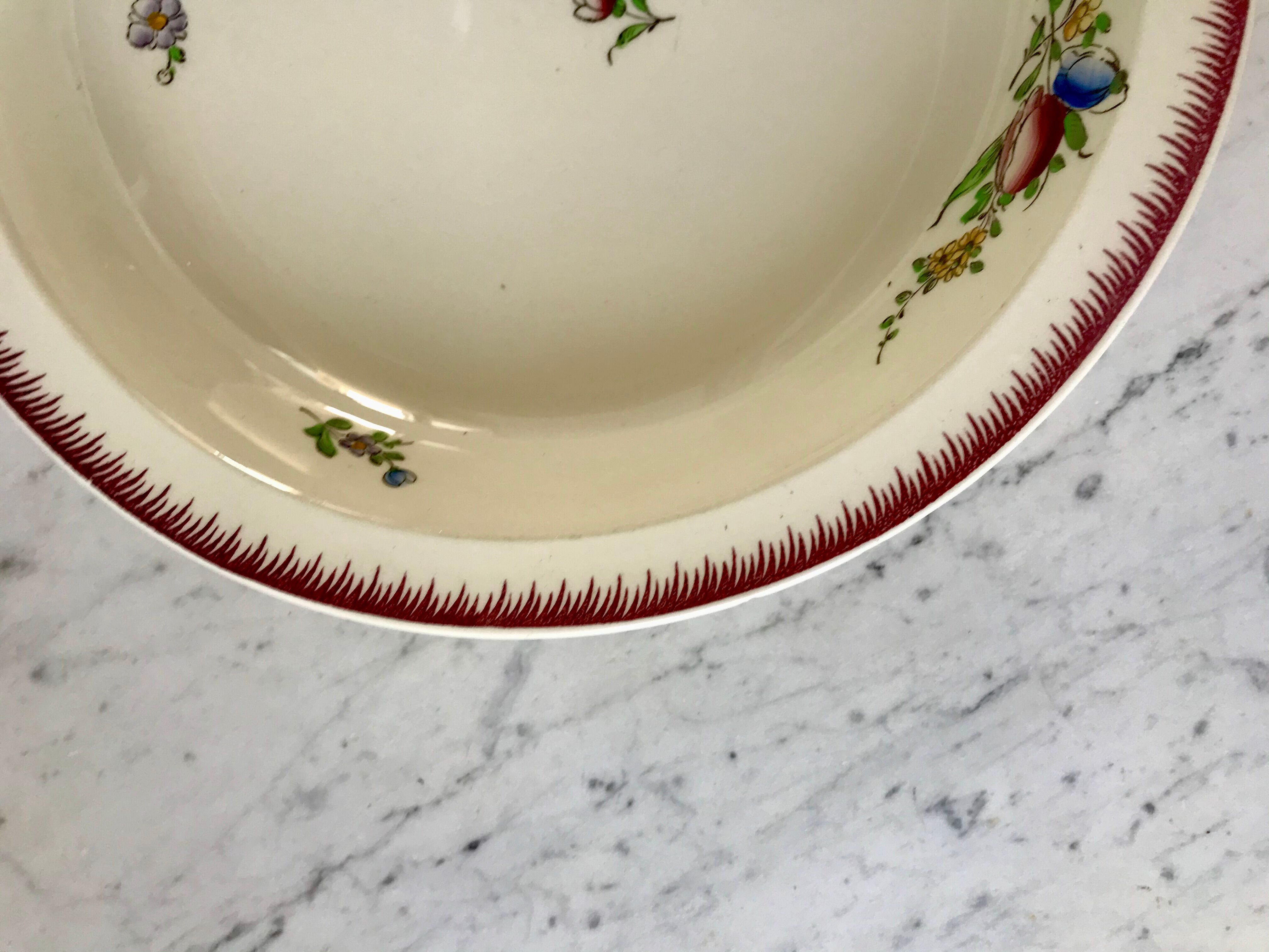 hollow dish Villeroy & Boch La Louvière Belgian manufacture in Terre de Fer early 20th century