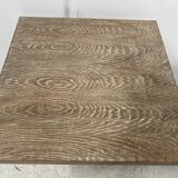 Art Deco coffee table in limed oak, 20th century