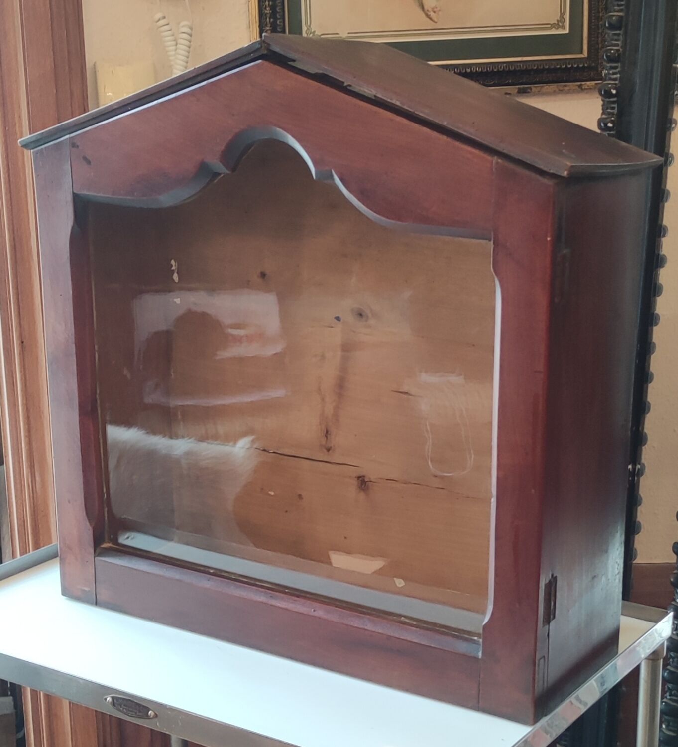 Old wall display case