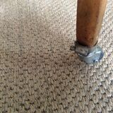 Wooden chair with wheels