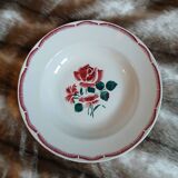 6 mismatched antique deep plates