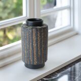 Mid-century modern Scandinavian brutalist pottery vase by Mari Simmulson for Upsala Ekeby, 1970s