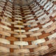 Vintage wicker basket or paper bin