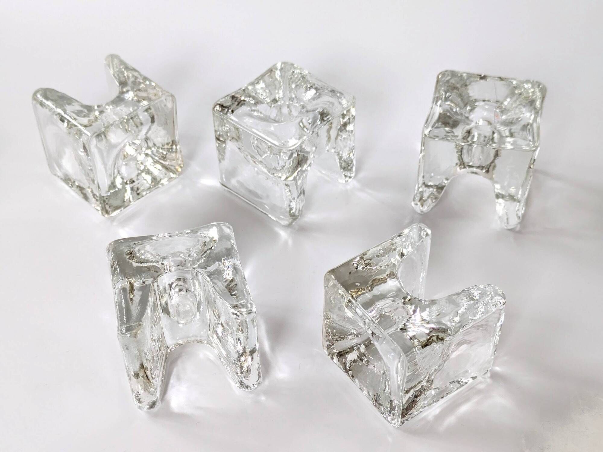 Set of 5 Candle Holders | "Ri-Jalka" Juhava Finland | 1960s