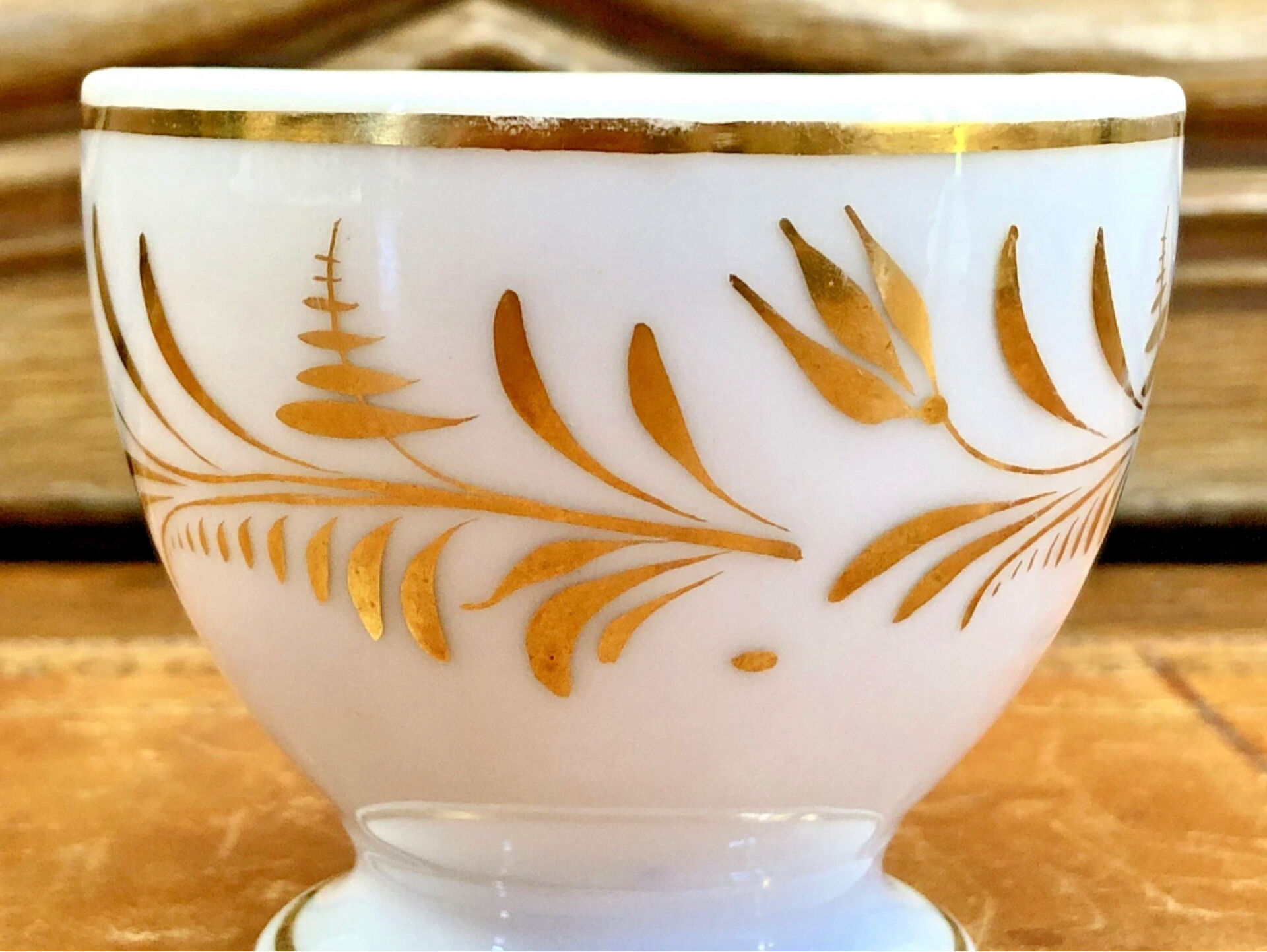 Antique Empire XIX coffee service for 6 cups, porcelain from Paris.