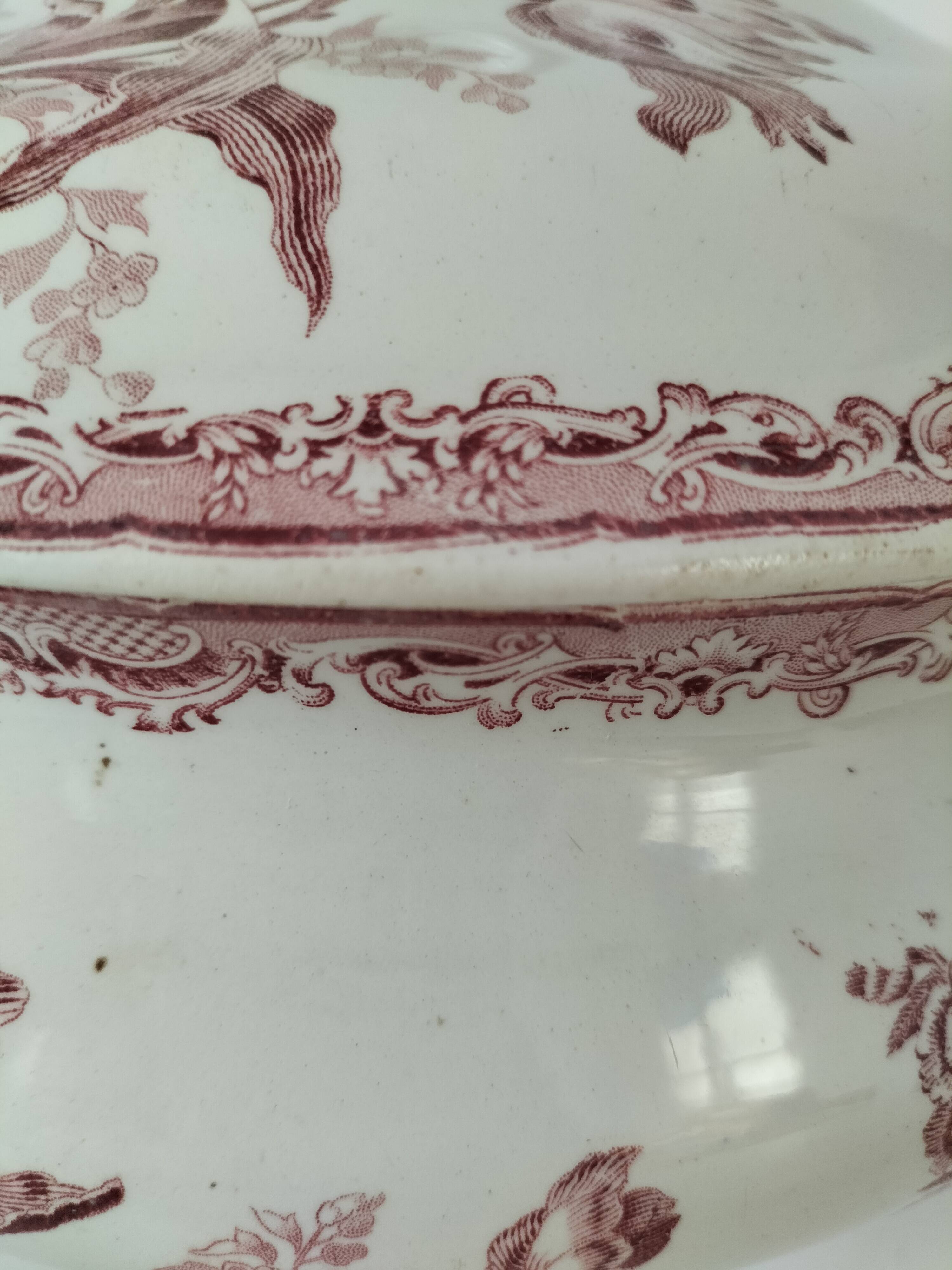 Ironstone soup tureen Sarreguemines Fontanges model (circa 1880–1900),