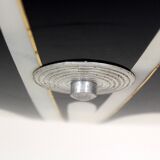 Large Vintage Czechoslovakian Opaline Glass Pendant Lights, 1970s, Set of 2