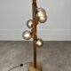 Temde Leuchten brutalist floor lamp, wood, 1970s