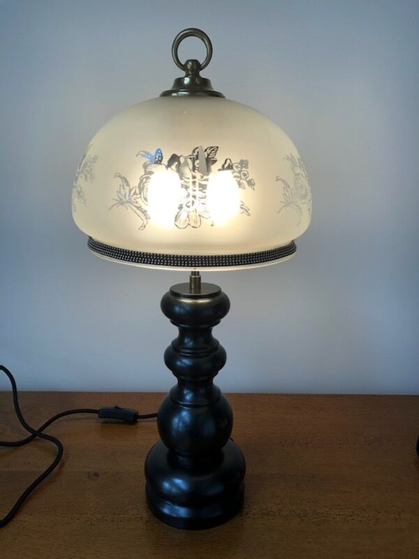 Prestige desk lamp wood