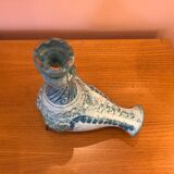 Ccandleholder in blue ceramics