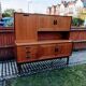 Mid-Century enfilade in brown teak veneer by E. Gomme for G-Plan, 1962, 160×45×145 cm