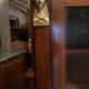 Mahogany and bronze showcase bookcase in Return from Egypt style