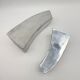 Pair of "Space Age" vases in aluminium cast – 1980s