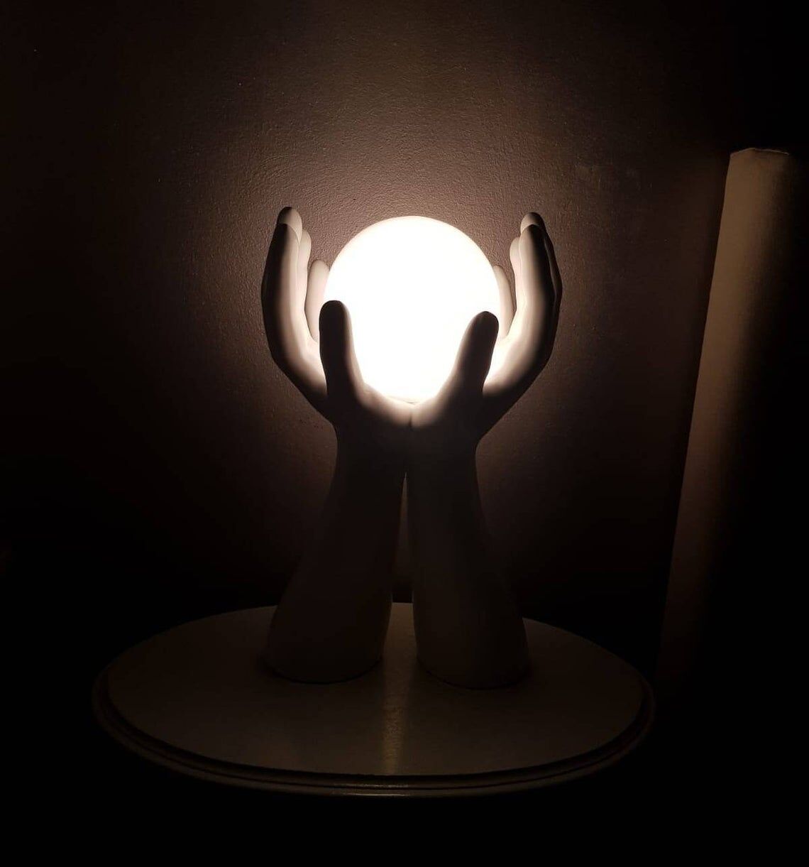 Italian ceramic table lamp 70s