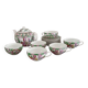 Tea service 13 pieces - Hand-painted Chinese porcelain