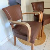 Pair of bridge armchairs
