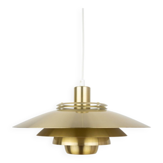 Danish vintage pendant lamp Dania by Kurt Wiborg, Jeka, 1980s