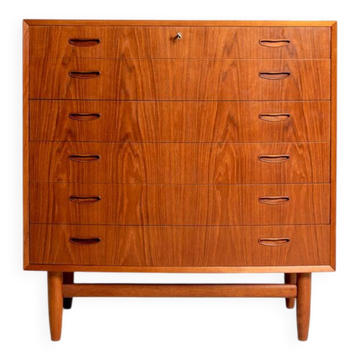 Danish teak chest of drawers, 1960s