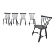 Poul M. Volther J46 spindle back chairs for FDB Mobler, Denmark, 1956