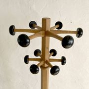 Stella beechwood coat rack, 1950s