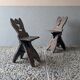 Pair of rustic chairs