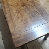 Solid walnut kneading table old XIX°