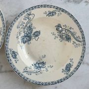 Lot de 2 assiettes creuses ROYAT Sarreguemines
