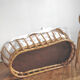Rattan couffin on stand