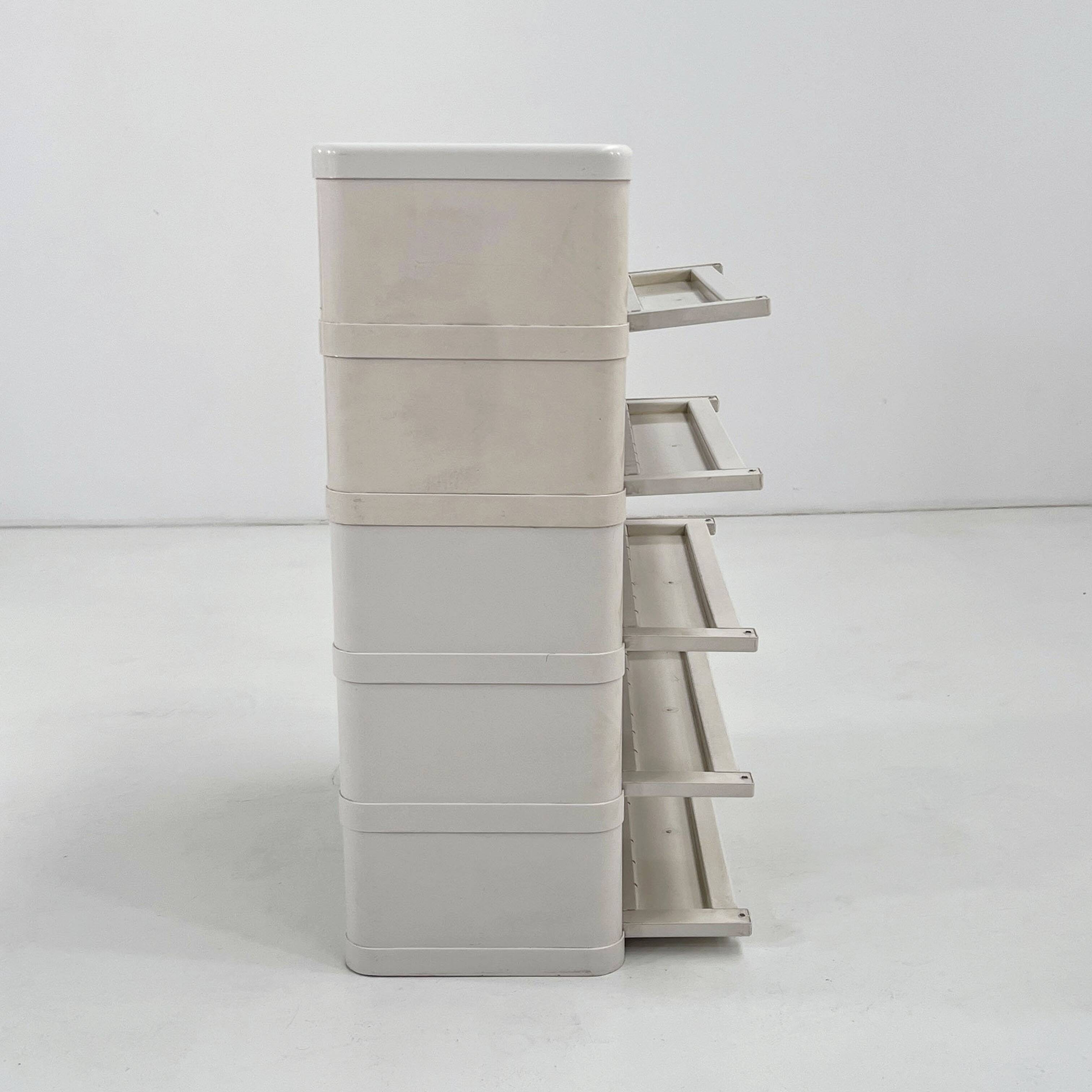 White cabinet model "4964" by Olaf Von Bohr for Kartell, 1970