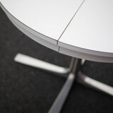 Round table formica white vintage 60/70
