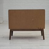 1960s, Danish radio/TV commode, laqered ash wood, wood marquetry door.
