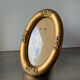 Antique art nouveau oval frame gilded wood