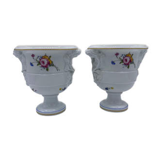 Paire de vases Médicis Bernardaud