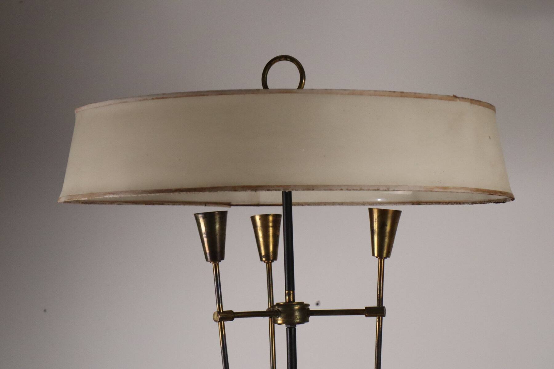 Vintage Arlus floor lamp in metal and brass, 1960