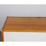 Pink and white chest of drawers by Jiri Jiroutek, model U-452 circa 1960