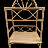 Rattan bedside table from the 70s Italy