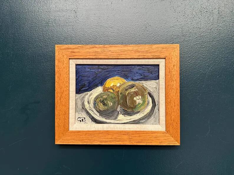 Original Swedish Oil on Panel – “Still Life” by Göran Brunius (1911–2005) – Signed