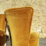 Paire de fauteuils crapaud