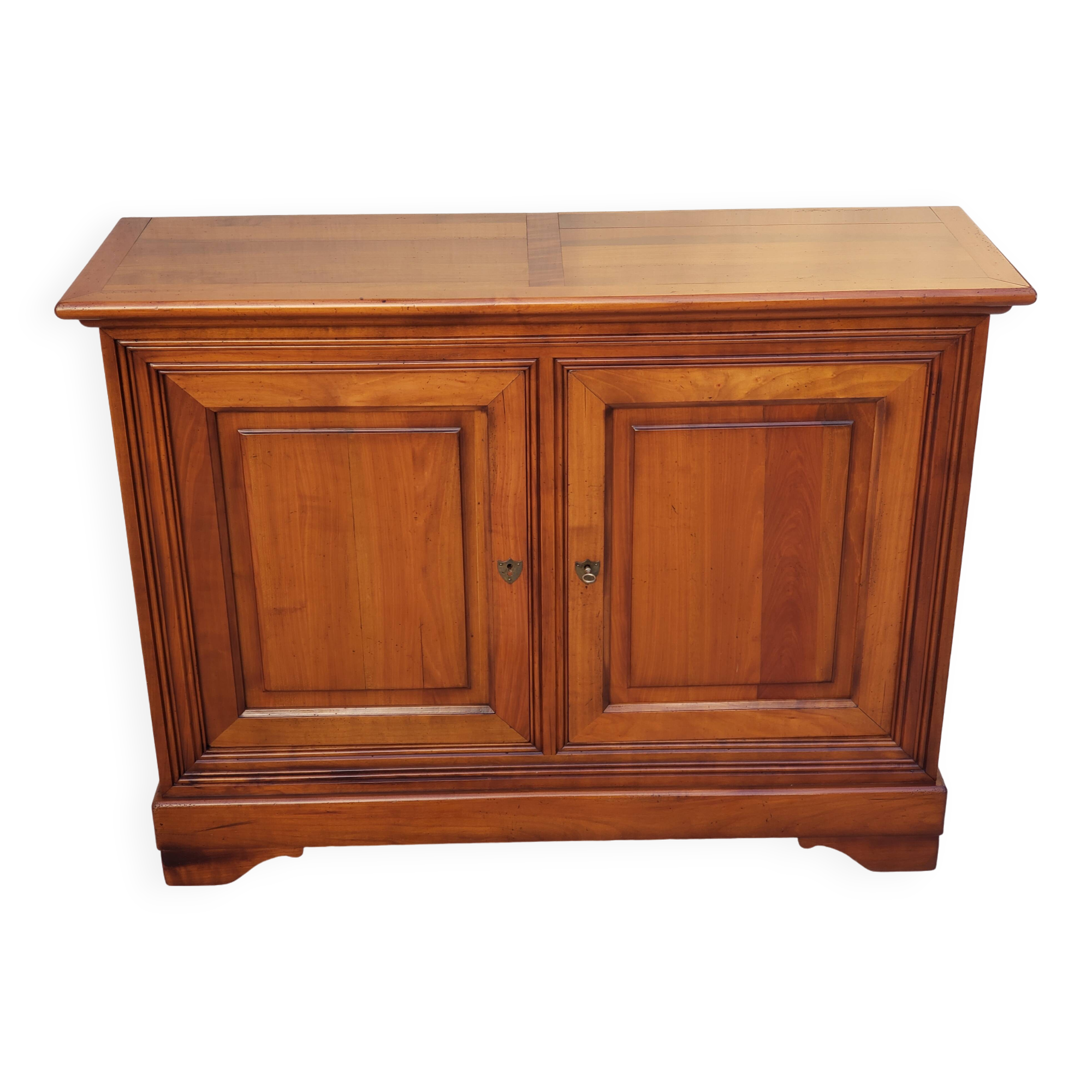 Louis Philippe low sideboard in cherry wood