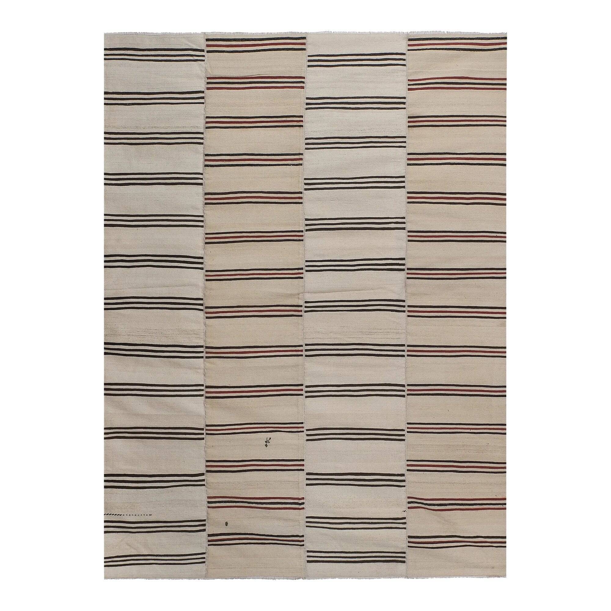 Vintage Turkish kilim, handwoven, 275x375 cm.