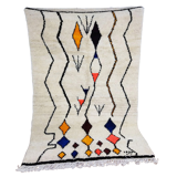 Handmade moroccan berber carpet 228x 149 cm