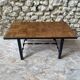 Marquetry wooden top coffee table