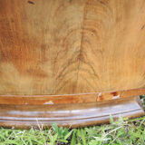 Art deco bedside table wood & marble