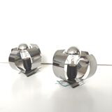 Pair Seventies wall lamp space age